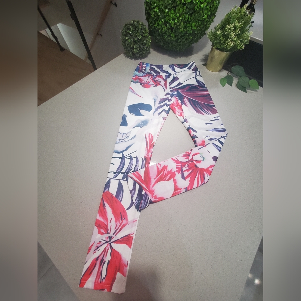 Superbe legging sportif aux motifs tropicaux de style dri-fit
